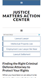 Mobile Screenshot of justicemattersactioncenter.org
