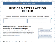 Tablet Screenshot of justicemattersactioncenter.org